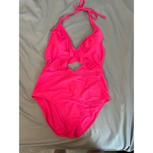 Aerie One Piece Swimsuit, Pink, XL